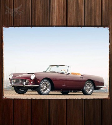 Металлическая табличка Ferrari 250 GT Cabriolet (Serie II) 254